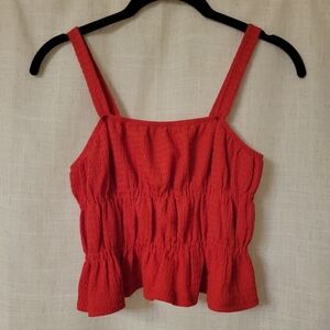 Primark Red Peplum Tank Top